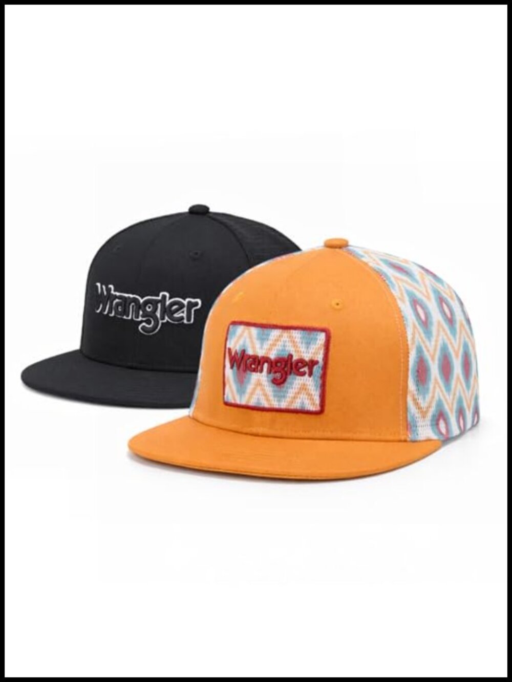 2-Pack Snapback Hats Breathable Mesh Back Trucker Caps Adjustable